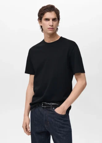 T-shirt de poids moyen et coupe classique