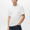 T-shirt de poids moyen et coupe classique