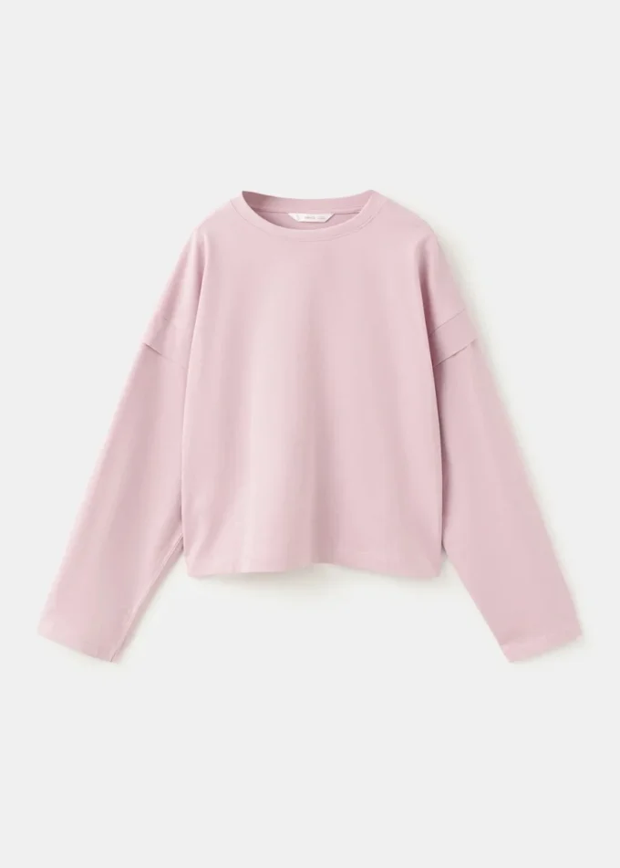 T-shirt à détails sur les manches