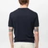 T-shirt en coton ajouré à rayures