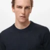 T-shirt en coton ajouré à rayures