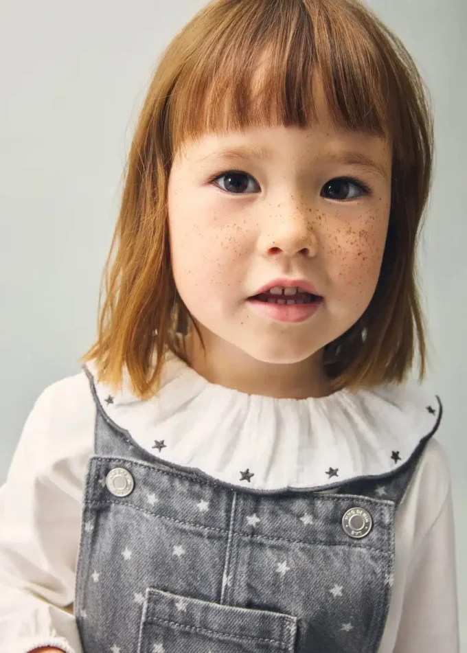 T-shirt en coton avec étoiles brodées