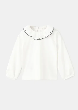T-shirt en coton avec étoiles brodées