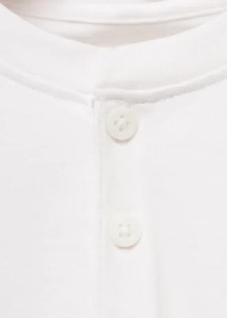T-shirt en coton boutonné
