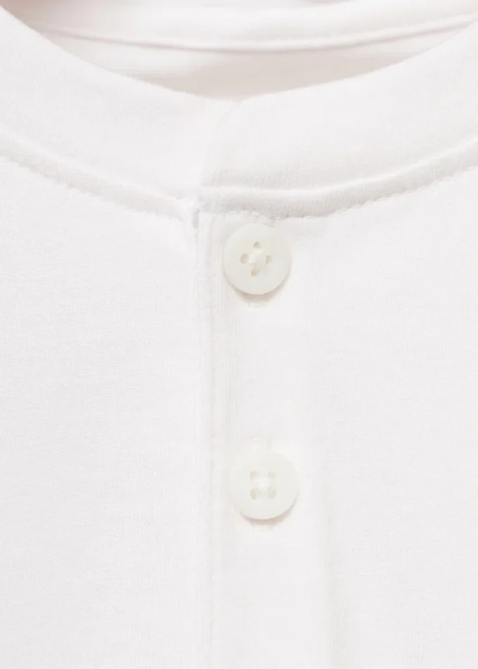 T-shirt en coton boutonné