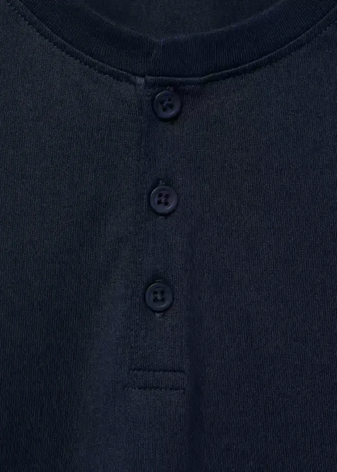 T-shirt en coton boutonné