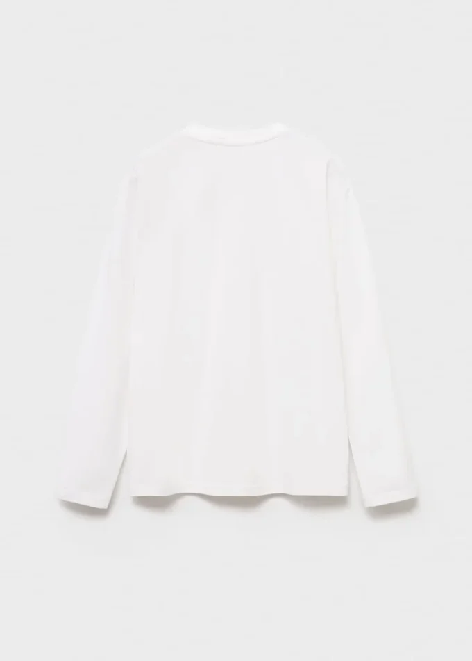 T-shirt en coton boutonné