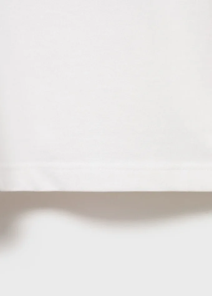 T-shirt en coton boutonné