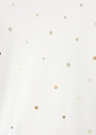 T-shirt en coton brillant