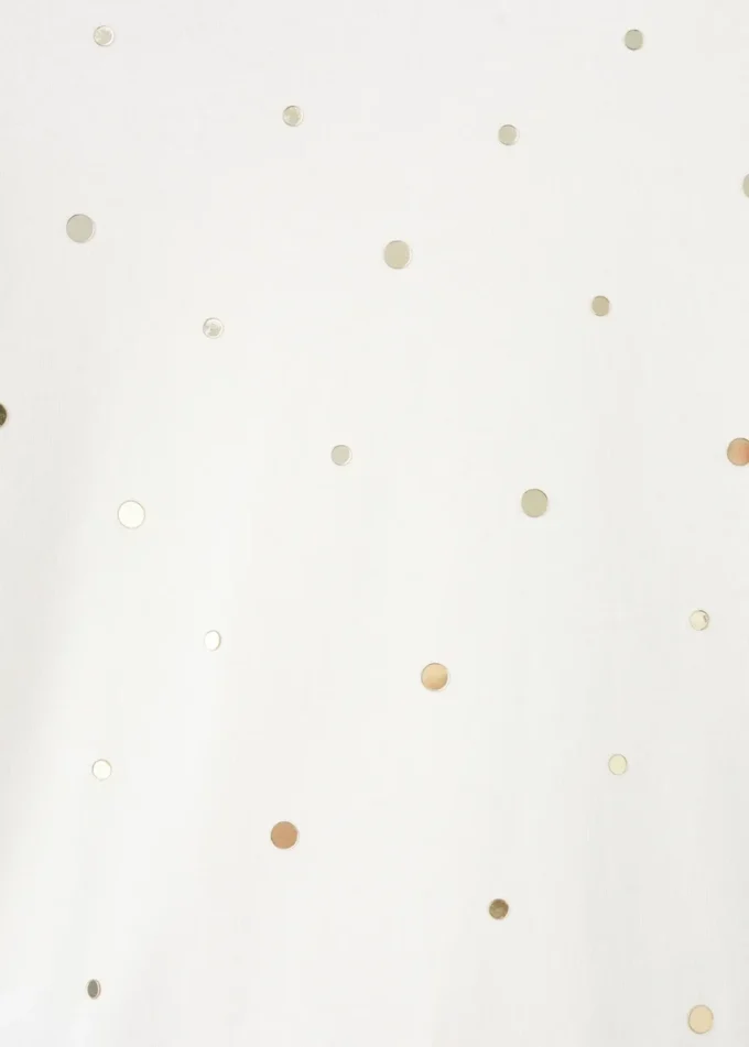 T-shirt en coton brillant