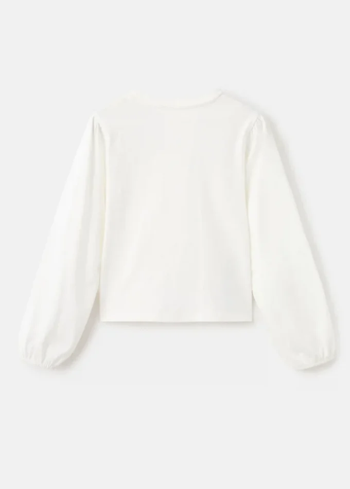 T-shirt en coton brillant