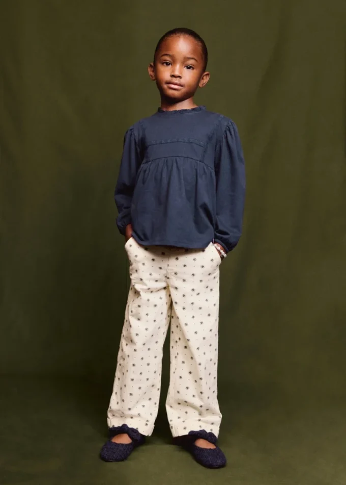 T-shirt en coton brodé