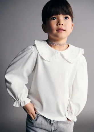 T-shirt en coton brodé