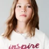 T-shirt en coton brodé