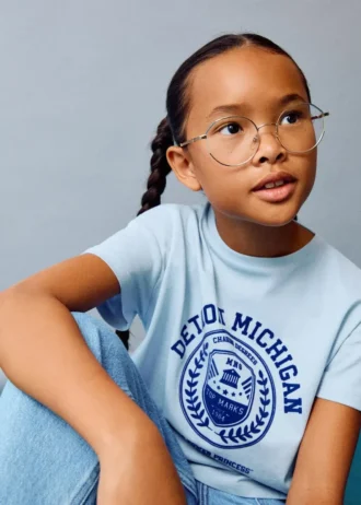T-shirt en coton brodé