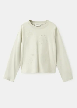 T-shirt en coton brodé
