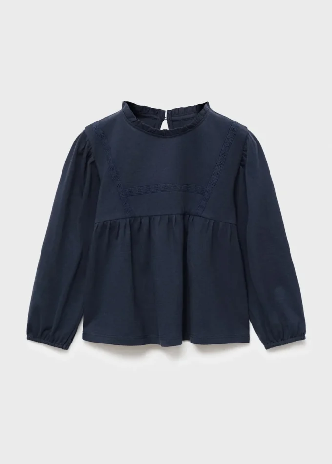 T-shirt en coton brodé
