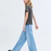 T-shirt en coton brodé