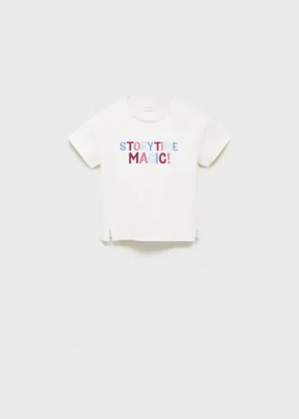 T-shirt en coton brodé