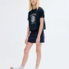 T-shirt en coton brodé