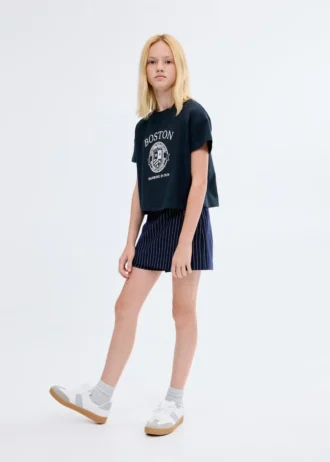 T-shirt en coton brodé