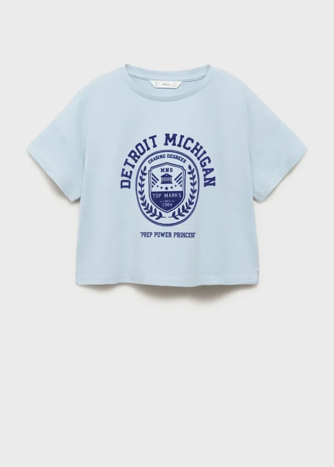 T-shirt en coton brodé