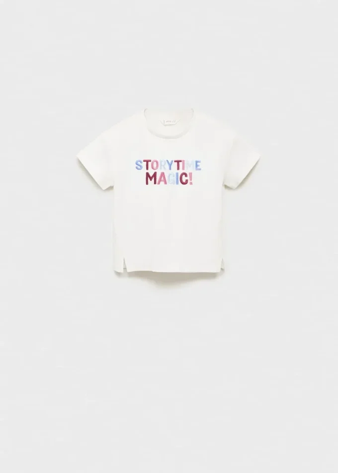 T-shirt en coton brodé