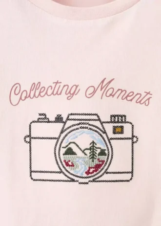 T-shirt en coton brodé