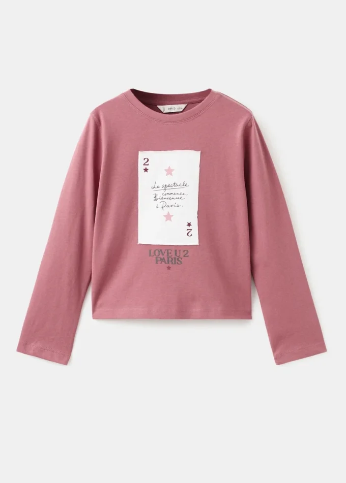 T-shirt en coton brodé