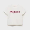 T-shirt en coton brodé