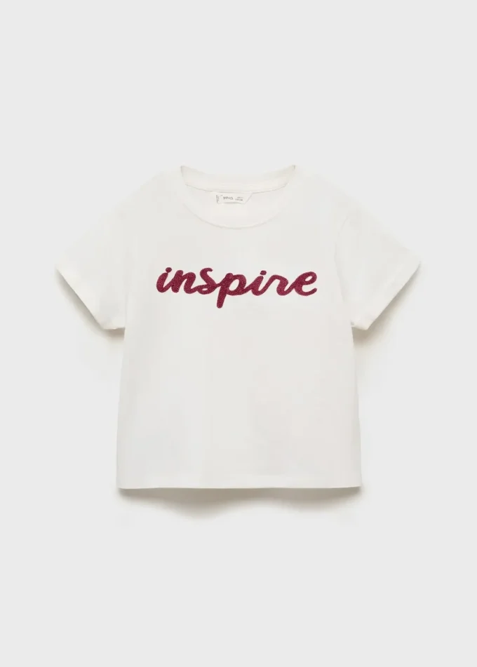 T-shirt en coton brodé