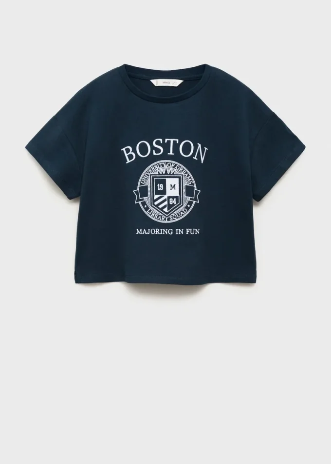 T-shirt en coton brodé