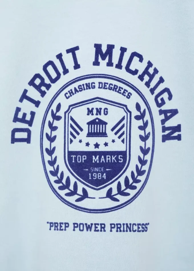T-shirt en coton brodé