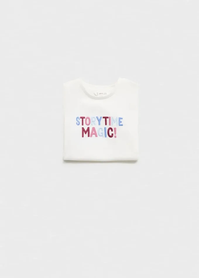 T-shirt en coton brodé