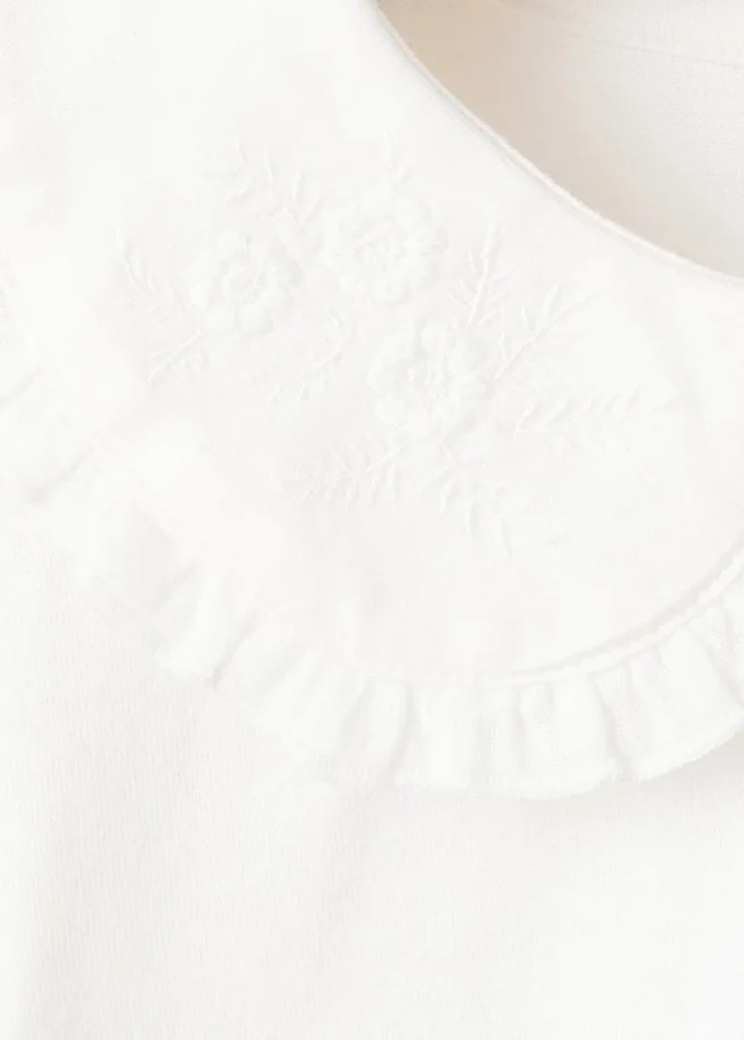 T-shirt en coton brodé