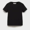 T-shirt en coton côtelé