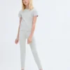 T-shirt en coton côtelé