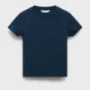 T-shirt en coton côtelé