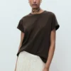 T-shirt en coton à encolure arrondie