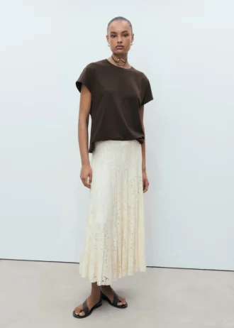 T-shirt en coton à encolure arrondie