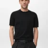 T-shirt en coton finement tricoté