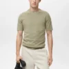 T-shirt en coton finement tricoté