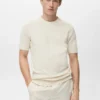 T-shirt en coton finement tricoté