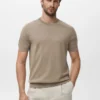 T-shirt en coton finement tricoté