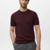 T-shirt en coton finement tricoté