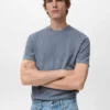 T-shirt en coton finement tricoté