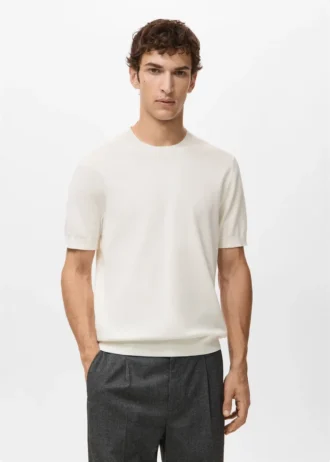 T-shirt en coton finement tricoté