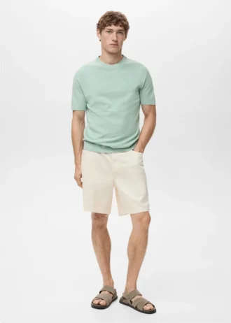 T-shirt en coton finement tricoté