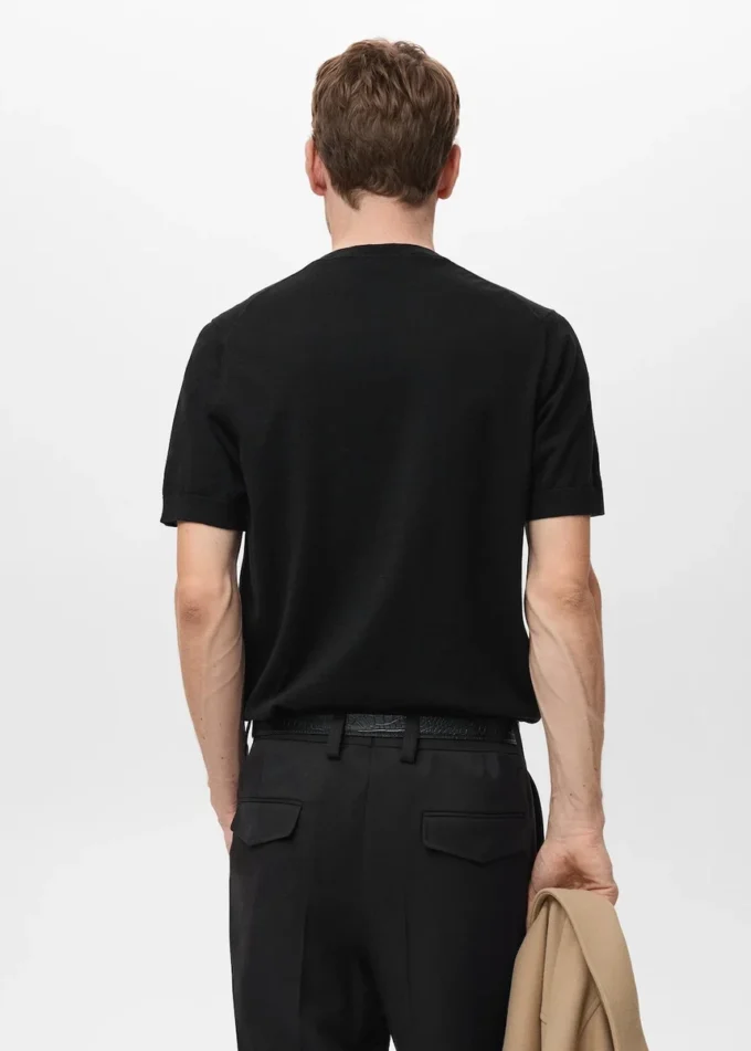 T-shirt en coton finement tricoté