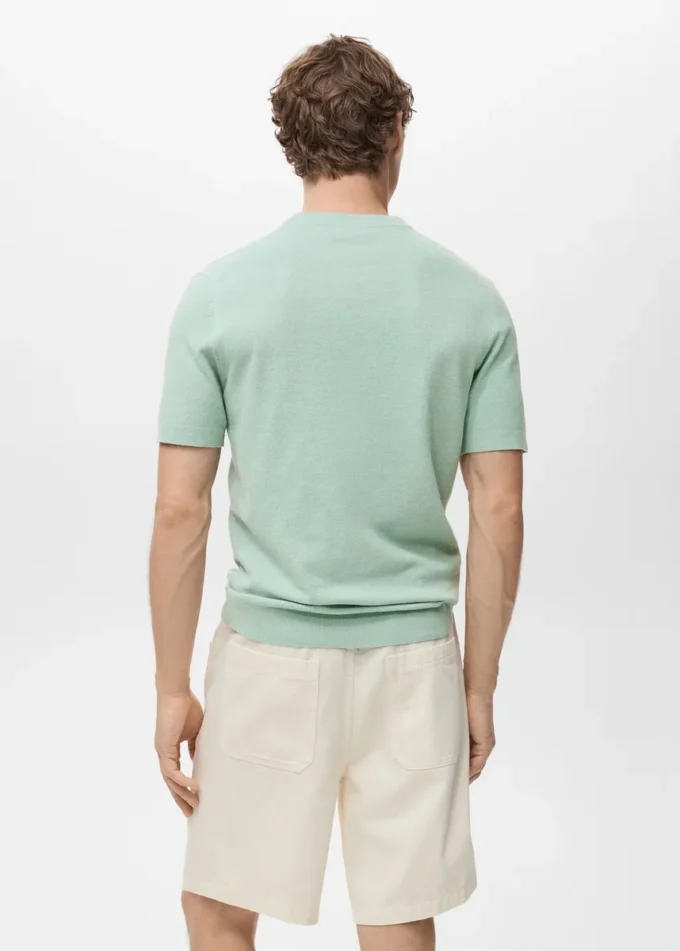 T-shirt en coton finement tricoté